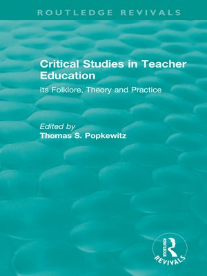cover image of Critical Studies in Teacher Education